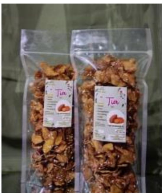 Keripik ubi jalar wijen
